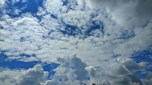 Low angle view of clouds in sky