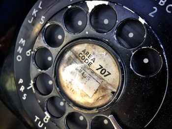 Close-up of telephone