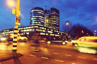 City street at night