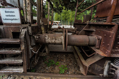 Train on railroad track