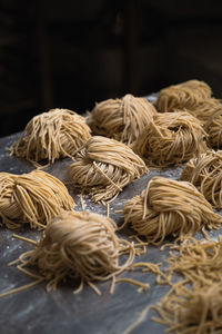 Close-up of ramen noodles