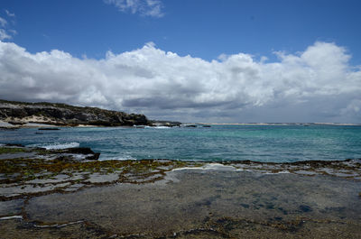 Scenic view of sea against sky