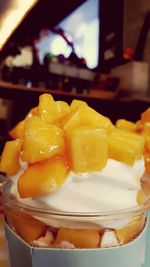 Close-up of dessert in bowl