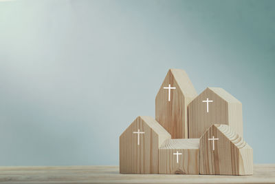 Low angle view of building against clear sky