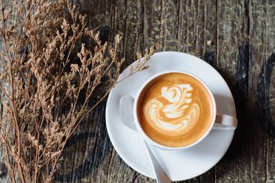 Close-up of coffee on table