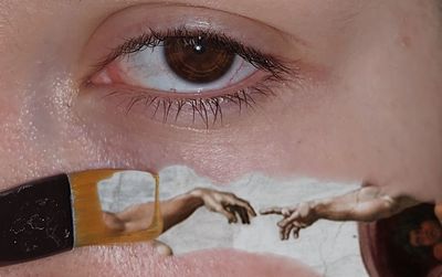 Close-up portrait of human eye