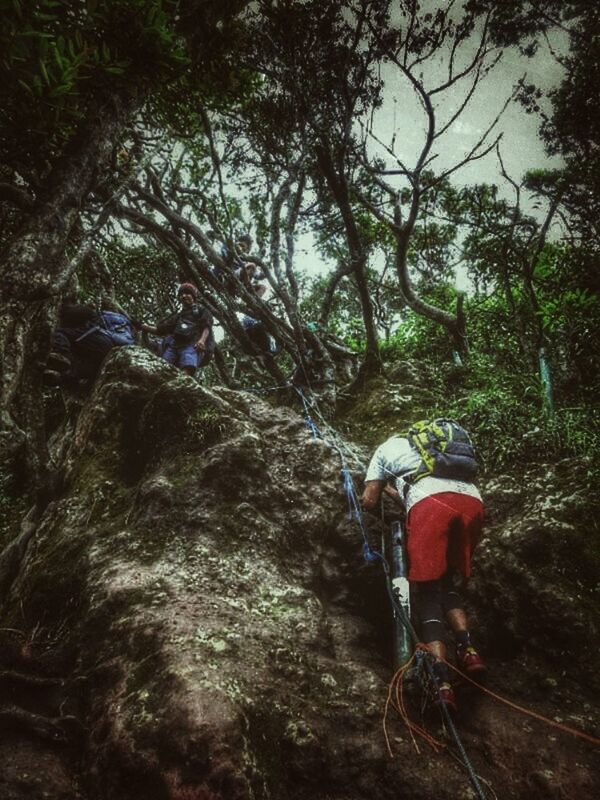 Rock climbing