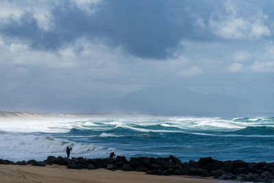 Scenic view of sea against sky