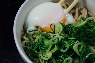 Close-up of served food