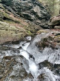 Stream flowing through rocks