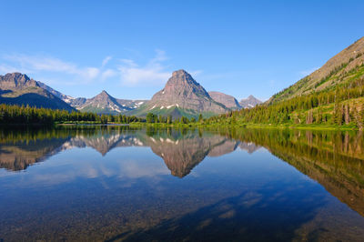 Pray lake the two medicine area in glacier national park