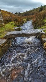 Scenic view of river against sky