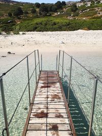 Pier over private beach 