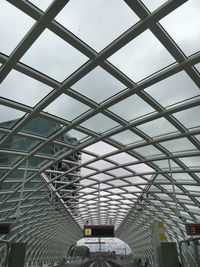 Low angle view of skylight