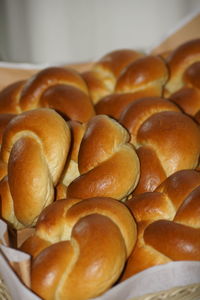 Close-up of bread in container