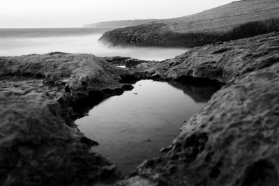 Bnw sardinian seascape