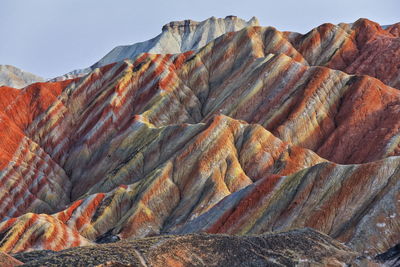 View of rocks on mountain