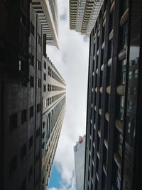 Low angle view of buildings against sky