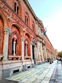 Low angle view of historical building against sky