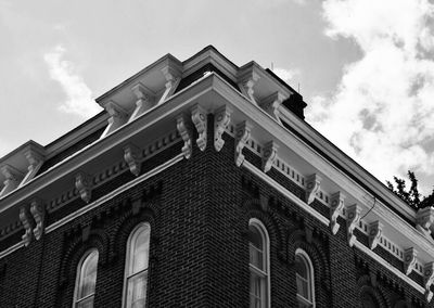 Low angle view of historical building