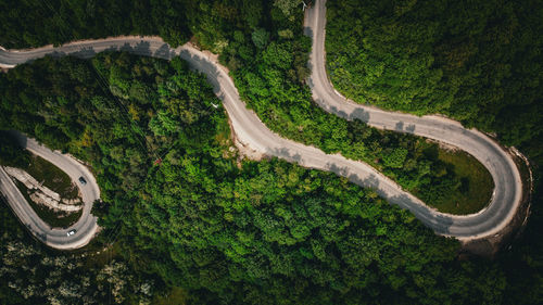 High angle view of landscape