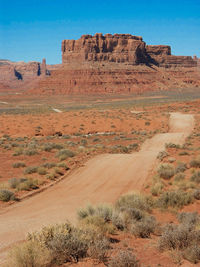 Rock formations in desert