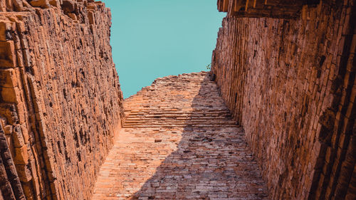 Low angle view of historical building against sky