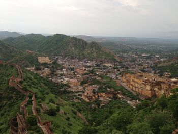 Aerial view of landscape