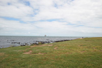 Scenic view of sea against sky