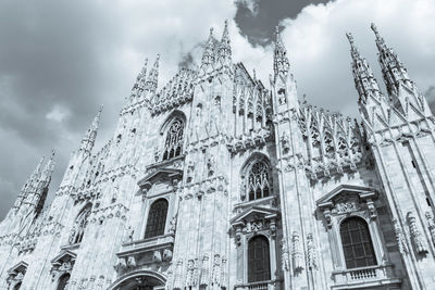 Low angle view of building against sky