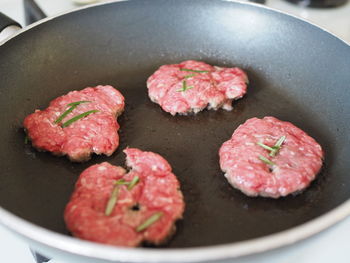 Close-up of meat on plate