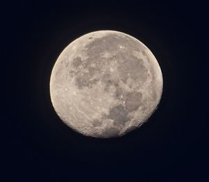 Low angle view of moon in sky