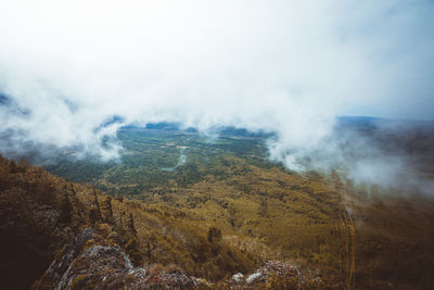 Scenic view of landscape against sky