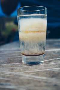 Close-up of coffee on table