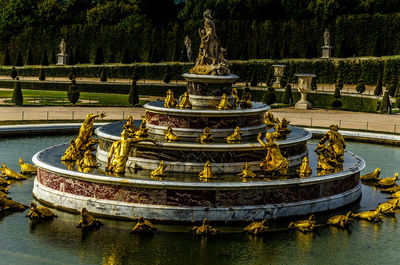 View of fountain in temple