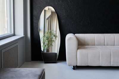 Empty sofa at home