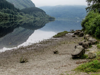 Scenic view of lake