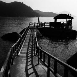 Pier in sea