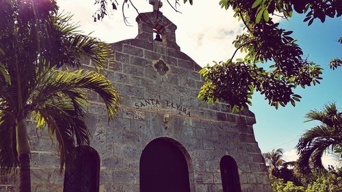 Low angle view of historical building