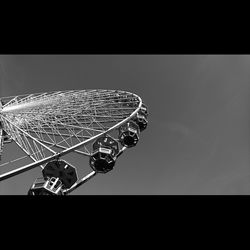 Close-up low angle view of cables against sky