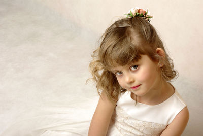 Portrait of innocent girl