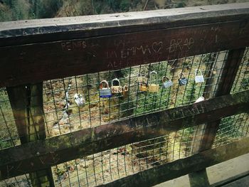 Close-up of chainlink fence