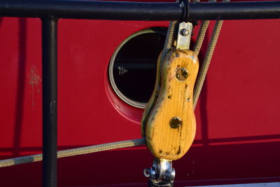 Full frame shot of yellow container