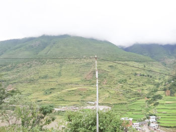 Scenic view of landscape against sky