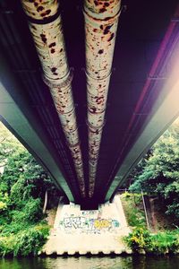 View of bridge over river