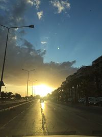 Road at sunset