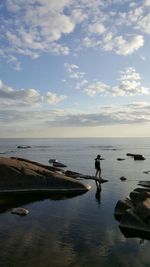 Scenic view of sea against sky