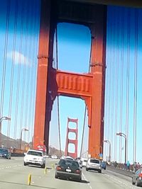 Low angle view of traffic on road
