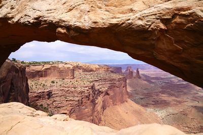 View of rock formations