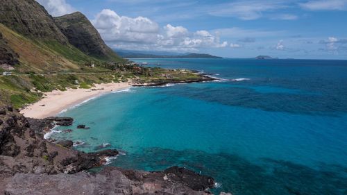 Scenic view of sea against sky